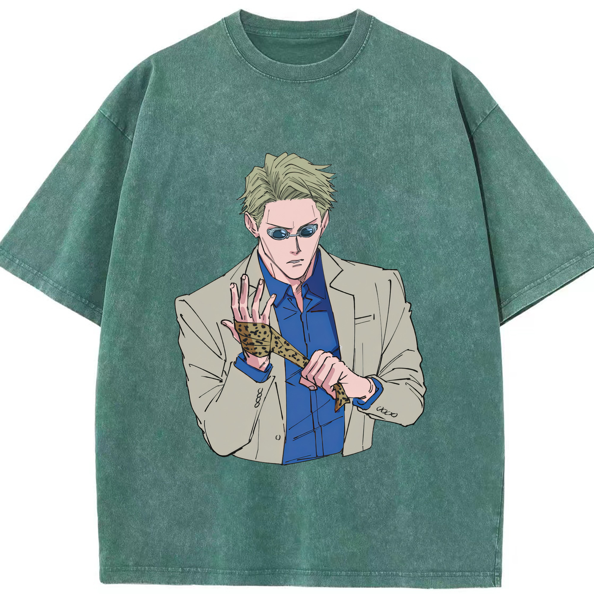 （画像用） 呪術廻戦 Jujutsu Kaisen 綿100% ヴィンテージ風 半袖Tシャツ（フロントプリント）